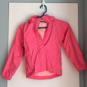 Pink North Face Water Resistant Wind-Breaker